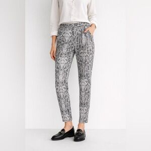 Equipment Femme Snakeskin Silk Pants XS Tapered Work Office Chic Statement Cool